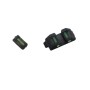 Alzas delantera y trasera para Glock, con fibra óptica.