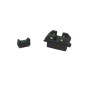 Alzas delantera y trasera para Glock, con fibra óptica.