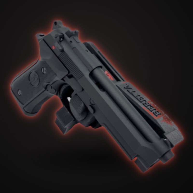Beretta Pietro Classic enfundada vista lateral