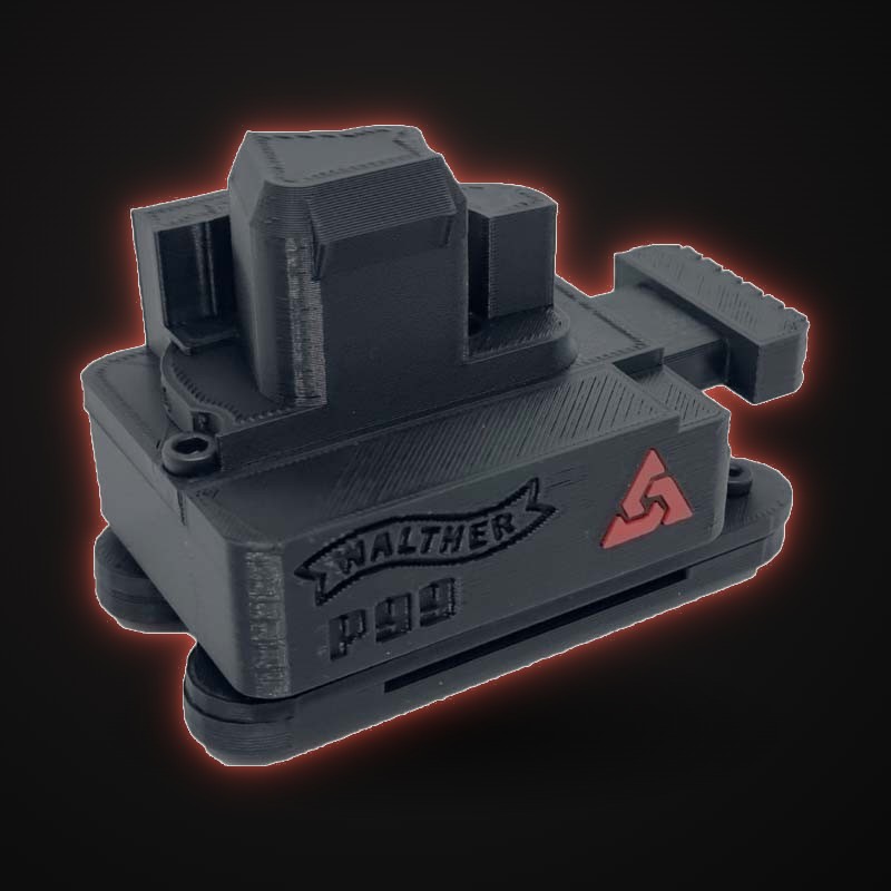 Funda de extracción rápida Walther P99 con logo grabado