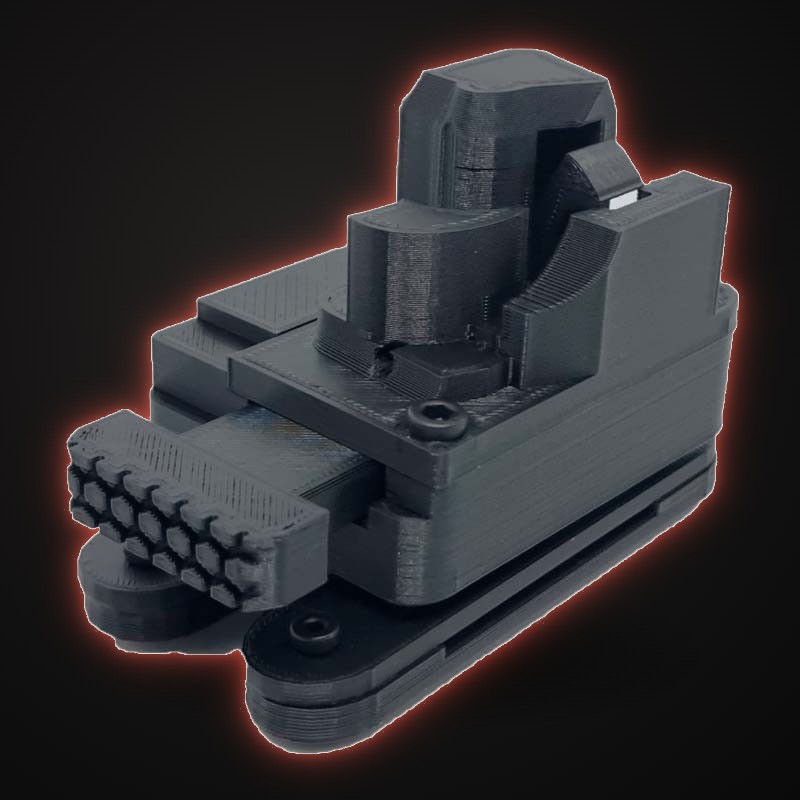 Vista trasera de la funda Walther P99 con soporte de panal